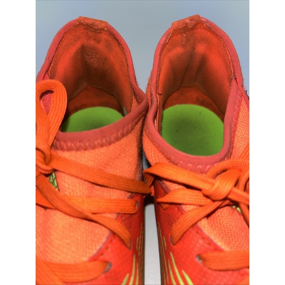 Adidas JR Predator Edge .3 Turf - Solar Red-Solar Green Size 5 - Picture 7 of 8